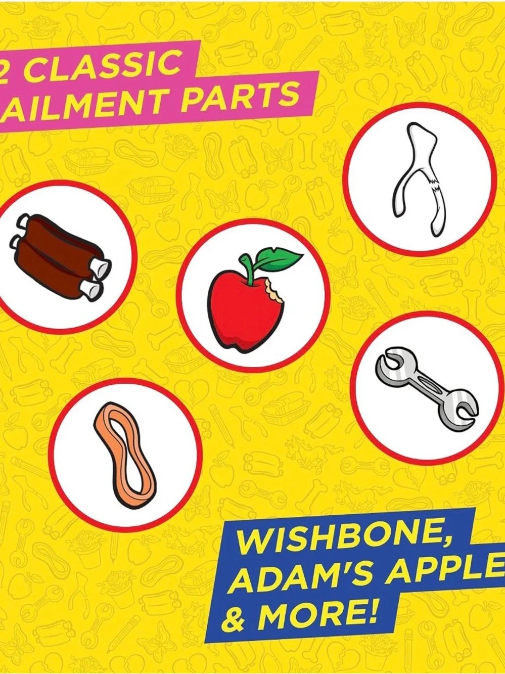 Hasbro Operation Game - Yellow, Blue & Red Artwork